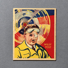 1933-34 National Chicle Sky Birds #62 Wiley Post - Aviation Ex No creases picture