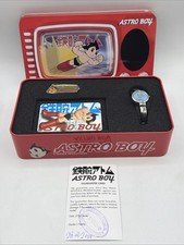 Astro Boy Tetsuwan Atom Lady's Blue Wristwatch Vintage Anime Japan NIB PIN 2000 picture