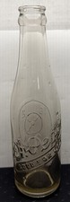 Vintage 1943 Dr Pepper 6.5 oz Glass Bottle Debossed GFL 10-2-4 Clock L G W.: 7A1 picture