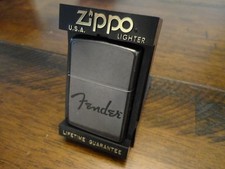 FENDER GUITARS GREY DUSK ZIPPO LIGHTER MINT IN BOX 2012 picture