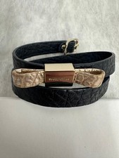 Chloe Women Jewelry Leather Gold Hardware See By Bracelet VHTF Designer Collecti picture