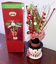 Home Craft Expressions Snowman Christmas Card Photo Holder 19