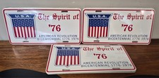 ​NOS Vtg Spirit of 76 Bicentennial License Plate 1776-1976 USA Metal Tag Sealed picture