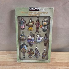 Kirkland Signature Costco Retired 12 Days of Christmas Ornaments Complete Set picture