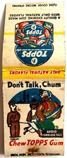 1940s Topps Chewing Gum Matchbook World War II Dont Talk Chum Advertising picture