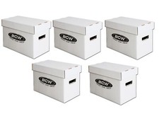 5 BCW Magazine / Golden Age Size Comic Book Storage Boxes picture