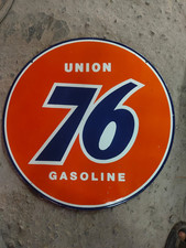 Union 76  Porcelain Enamel Heavy Metal Sign 30  Inches Double Side picture