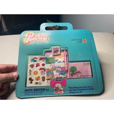 Vintage 1982 Mattel Poochie for Girls Note Writer Set Stationery Kit New 5804 picture