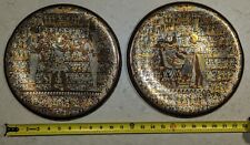Two Hand made Egyptian Metal Wall Plates picture