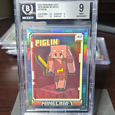 2024 Panini Prizm Minecraft Optichrome Netherite #37 Piglin BGS 9 Mint Graded picture