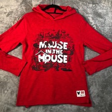 Disney Gap Shirt Kids XXL Red Mickey Mouse in the House Pullover Hooded picture