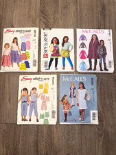 McCall’s Girls Kids Clothing Sewing Patterns Lot Contemporary Original picture