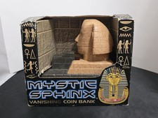 Vintage 1996 Mystic Egyptian SPHINX Vanishing Coin Bank Giza Pyramids Egyptology picture