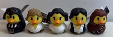 Disney Duckalooz Rubber Duck Lot of 5 STAR WARS VADER LEIA SKYWALKER HANS CHEWY picture