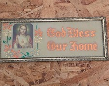 Vintage “God Bless Our Home” Small Plaque picture