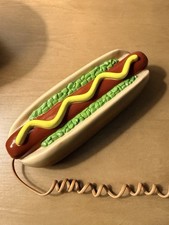 RARE Vintage Hot Dog Landline Phone Item Number HD-8003 1980s/90s picture