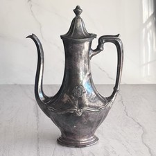 Art Deco REED & BARTON HOTEL UTAH Silver Soldered TEA POT Jim Stewart, Reagan picture