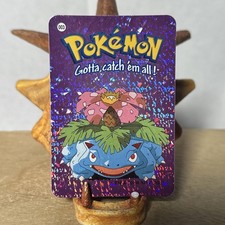 Vintage 2000 Pokémon Vending Machine Prism Sticker Card #003 Venusaur LP+ picture