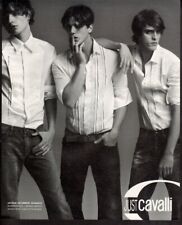 Vintage print ad advertisement Fashion Men Just Cavalli 3 sexy men White Shirts picture