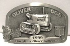 Oliver OC-6 Crawler Tractor Belt Buckle 1999 NY Steam Engine Assoc Hart Parr LE picture