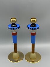 Hilton McConnico for Lanvin Candlestick Pair Industrial Totem Mixed Elements picture