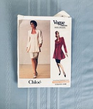Vintage Vogue Paris Original Chloé 2248 Designer Pattern Size 12-14-16 Complete picture