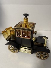Vintage 1960’s Ford Model T 1915 Liquor Decanter Music Box w/ Shot Glasses picture