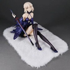 13cm Saber Altria Pendragon Figure Fate Stay Night Anime GK Collectible Statue picture
