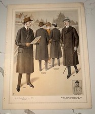 Men's Fashion Clothing Catalog Page Tailoring Chicago  1915-1916 J C Leyendecker picture