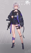 Anime girls art portrait display 2d lovecacao weapon Custom Gaming 11x17 Poster picture