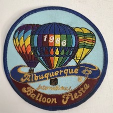1986 Albuquerque International Balloon Fiesta Official Embroidered Patch NOS New picture