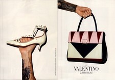 2015 • Valentino Garavani 2 Page Print Ad • Fashion 2000s Heels Bag Tattoo GA.29 picture