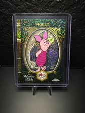 *RARE* 2026 Topps Chrome Disney WINNIE THE POOH  Piglet 100th ANNIVERSARY 61/100 picture