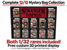 Bitty Funko Pop Stranger Things 12 Pc Mystery Bag Set W GOLD Demogorgon &Display picture