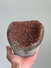 Rainbow Galaxy Amethyst Crystal Cluster Druzy Purple Red Geode Mineral A3 picture