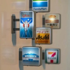 7-Eleven Miniature Light Sign Magnet Convenience Store Mini LED Sign New Japan picture