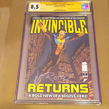 CGC SS 8.5 Invincible Returns Facsimile #1 Finch Cover Signed Ottley 1st Thragg picture