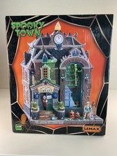 Lemax Halloween Spooky Town Haunted Library Table Top #95441 New picture