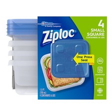 Ziploc Food Storage Meal Prep Containers with One Press Seal, for Travel and... picture