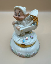 Lenox Treasures Disney Dopey Treasure Box Trinket Figurine w/ Box & Charm picture