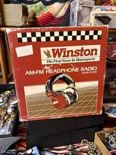 Vintage Winston The First Name In Motorsports AM-FM Headphone Radio picture