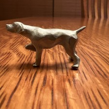 VTG Miniature Pewter Pointer Dog Animal Figurine Rawcliffe  Excellent Condition picture