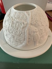 Limoges Bernardaud Versailles Lithophane Candle Votive Holder Porcelain France  picture