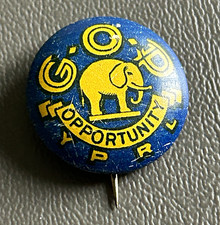 GOP Opportunity Republican Party Political Elephant Campaign Pinback Button picture