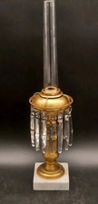 Antique Astral Solar Oil Lamp Original Burner Chimney 14 Prisms 5