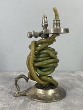 Antique Pewter Wax Jack Tabletop Device Coiled Wax Taper Dispense picture