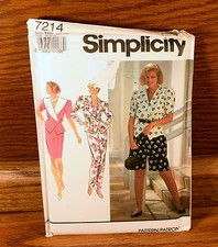 Sewing Pattern Simplicity 7214 Top Skirt Pants or Shorts Size 10-18 New. picture