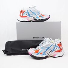 Balenciaga Runner Mesh Sneakers In White/Blue/Red/Pink - Men's Size EU 41 picture