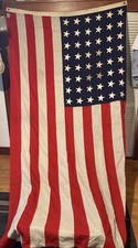 Vintage American Flag 48 Star WW2 Era 9’ X 5’ SHIPS FREE IN USA picture