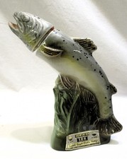 Vintage 1976 Jim Beam Trout Fish Decanter  Fishing Hall Of Fame - Empty - picture